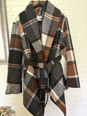 Chic Wish Wool Blend Wrap coat